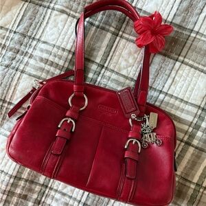 Y2K Coach Red Leather Women's Bag